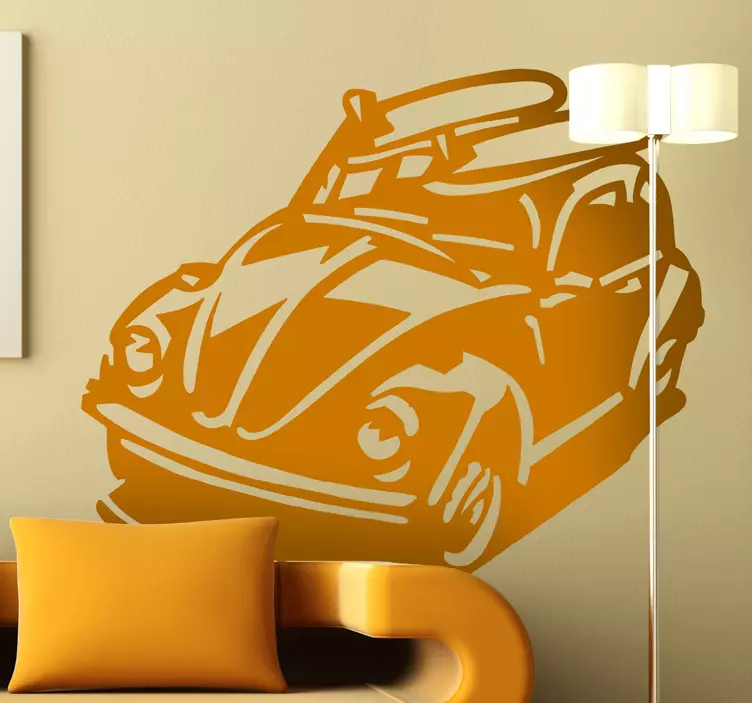 Naklejka dekoracyjna Volkswagen Beetle - TenStickers