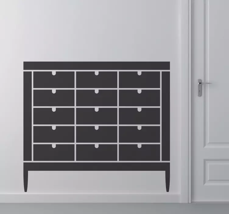 Naklejka dekoracyjna szuflady - TenStickers