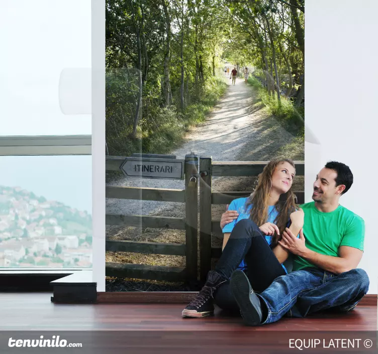 Naklejka dekoracyjna trasa wycieczka przyroda - TenStickers