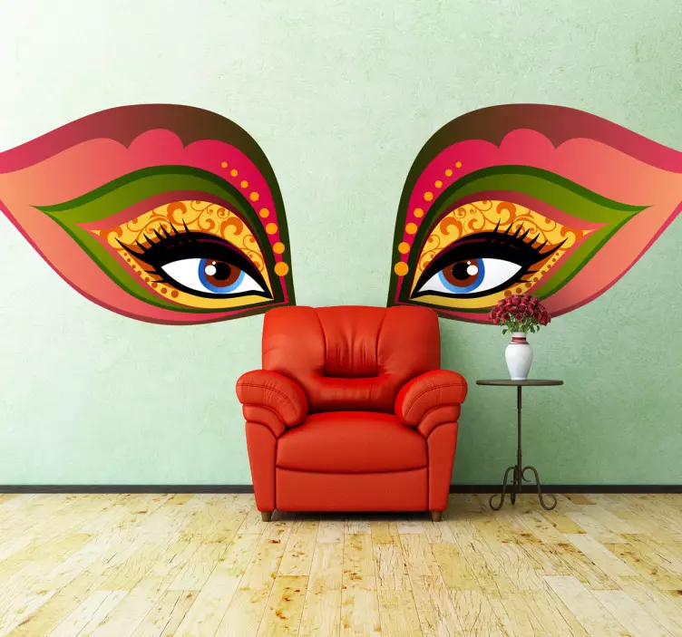 Naklejka dekoracyjna weneckie oczy - TenStickers