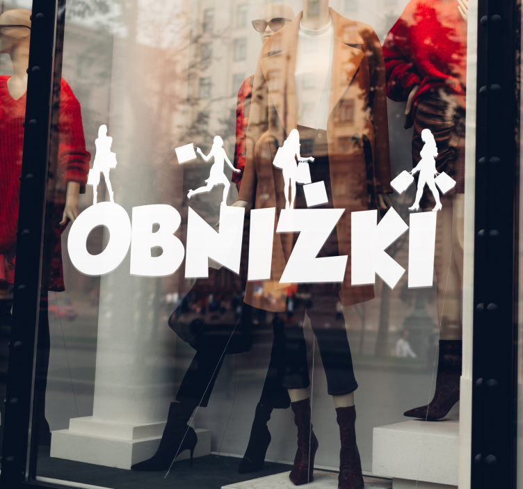 Naklejka dekoracyjna z kobietami obniżki - TenStickers