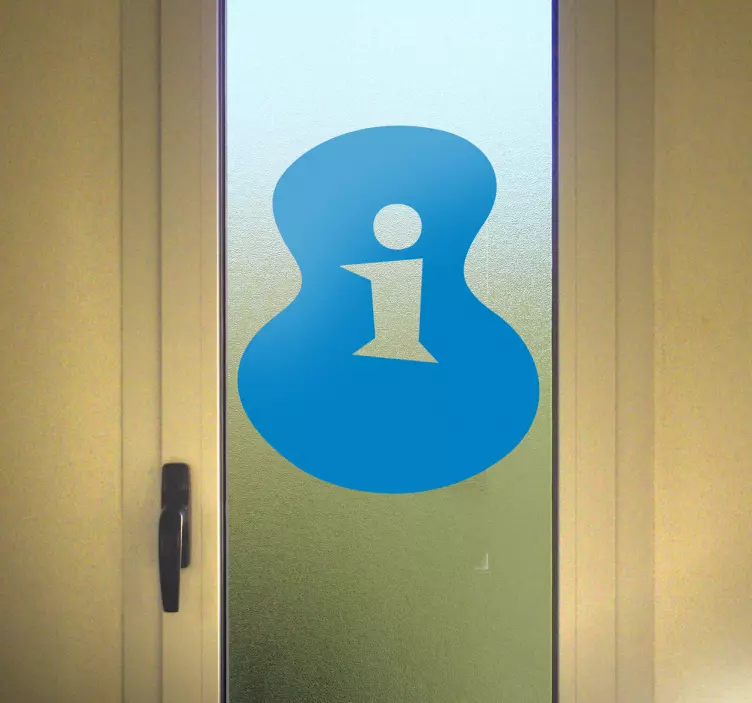 Naklejka dekoracyjna znak informacji retro - TenStickers