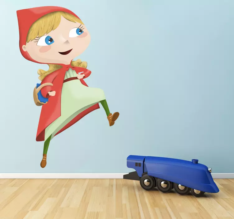 Naklejka dla dzieci czerwony kapturek - TenStickers