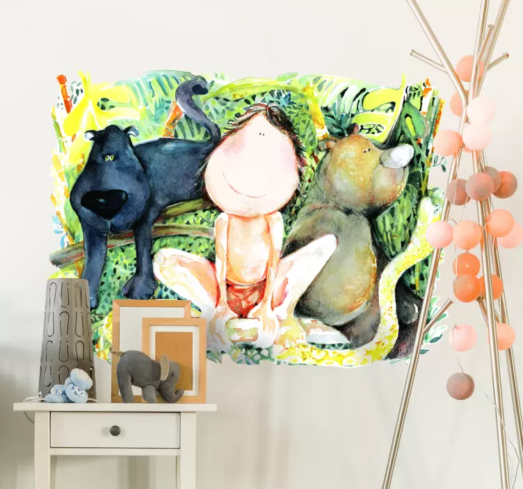 Naklejka dla dzieci - Księga Dżungli - TenStickers