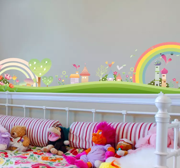 Naklejka dla dzieci miasteczko marzeń - TenStickers