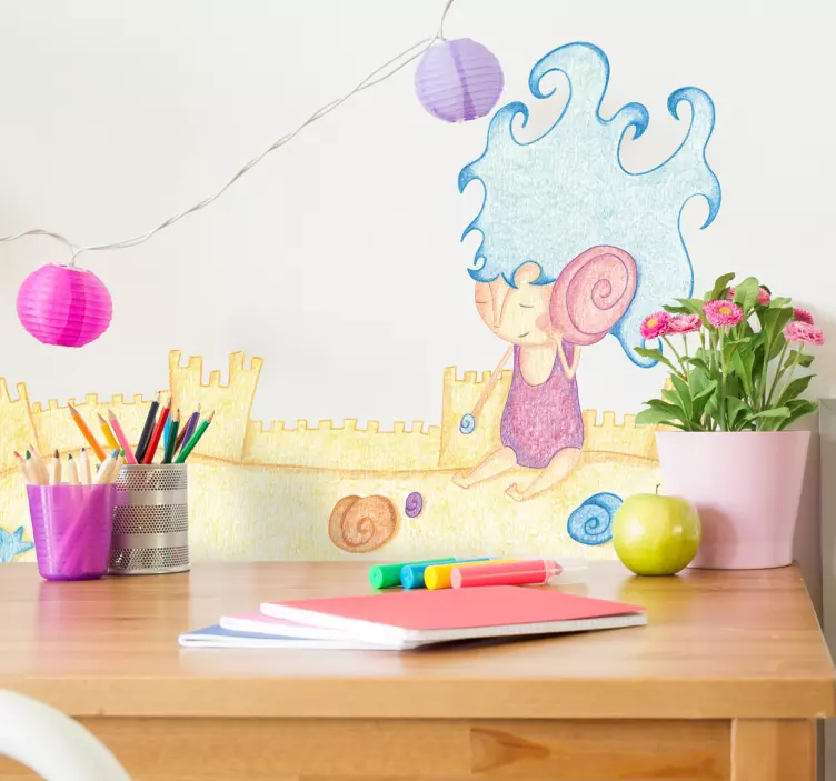 Naklejka dla dzieci plaża - TenStickers