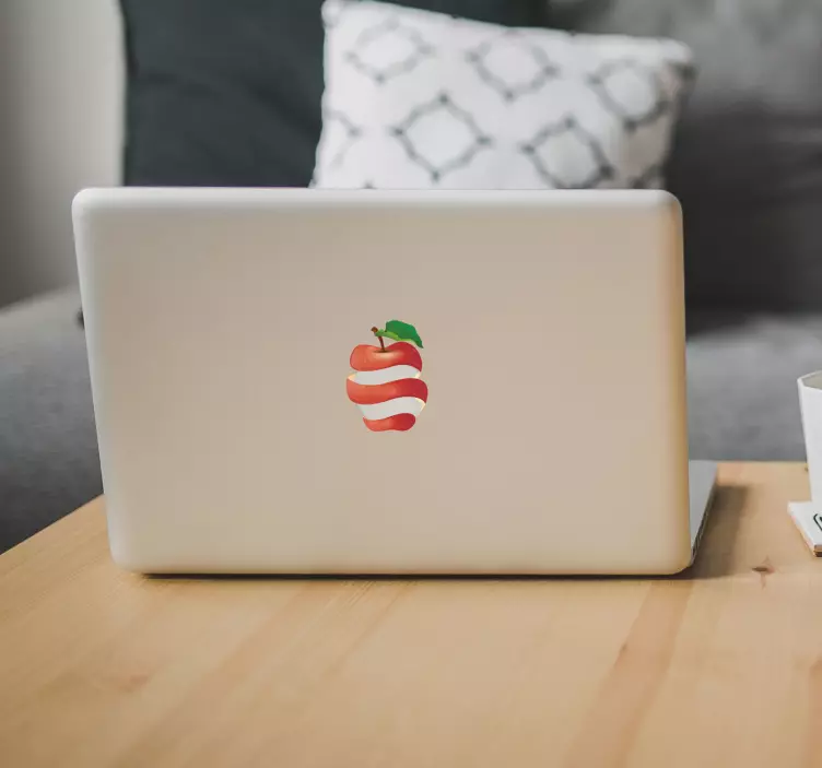 Naklejka na Macbooka jabłko - TenStickers