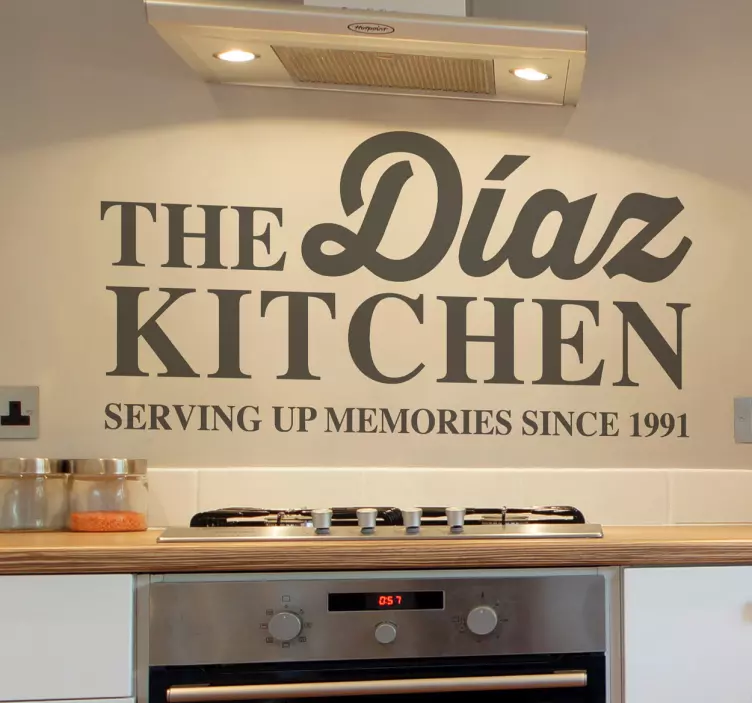 Naklejka do kuchni Rodzinna Kuchnia - TenStickers