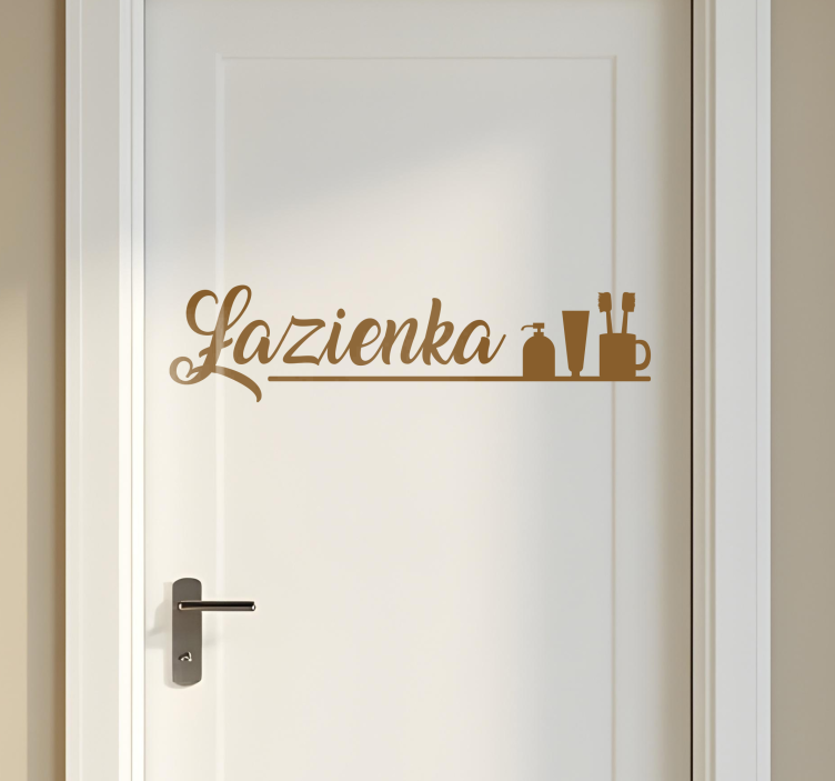 Naklejka do łazienki tekst łazienkowy - TenStickers