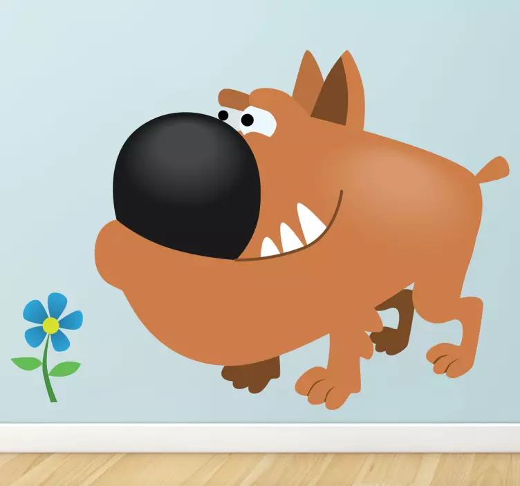 Naklejka dziecięca brązowy buldog - TenStickers