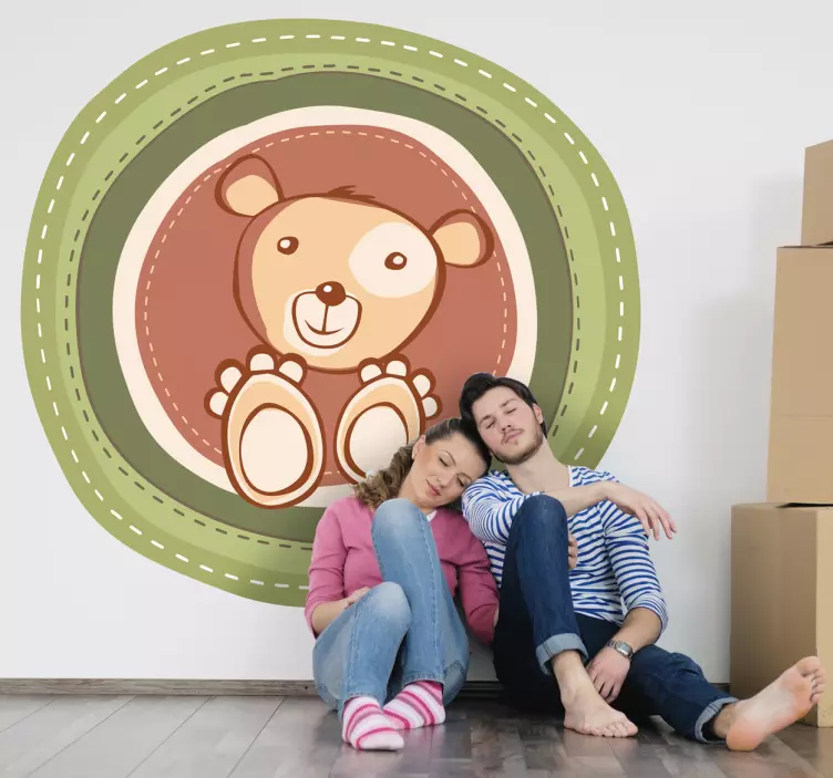 Naklejka dziecięca cyrkowy miś - TenStickers