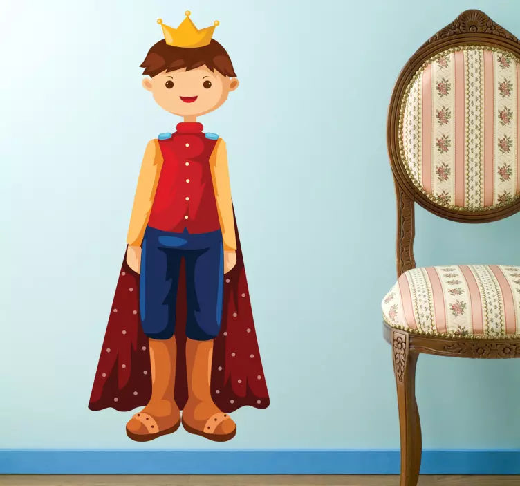 Naklejka dziecięca rysunek król - TenStickers