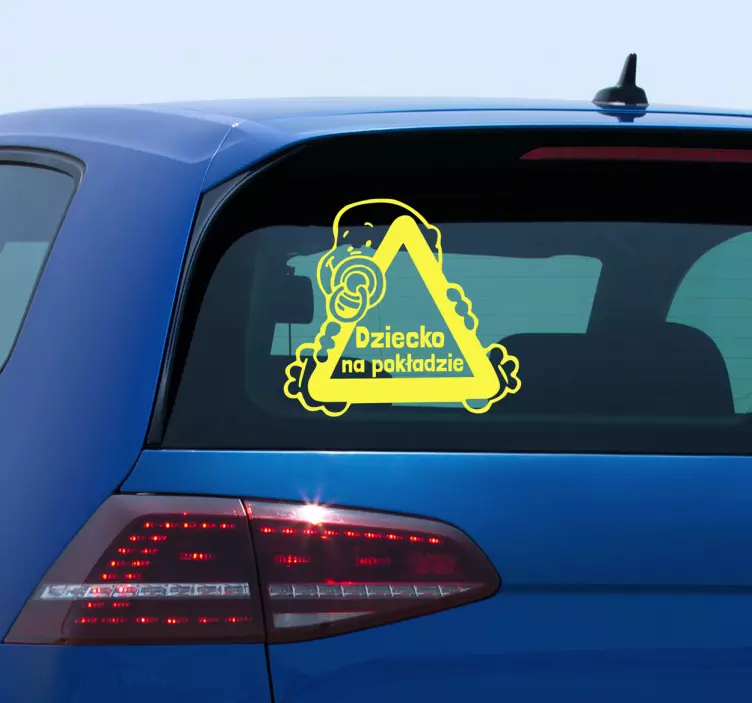 Naklejka dziecko w samochodzie - TenStickers