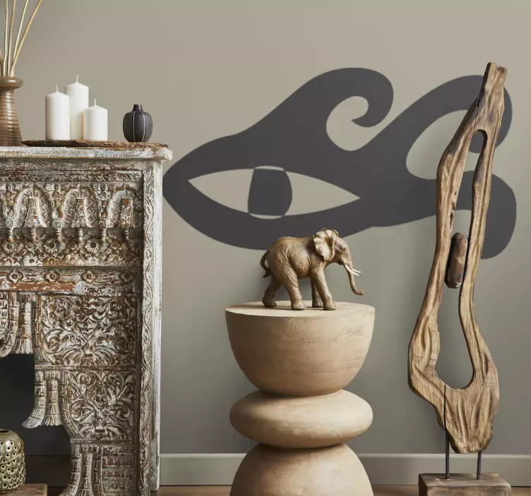 Naklejka na ścianę egipskie oko - TenStickers