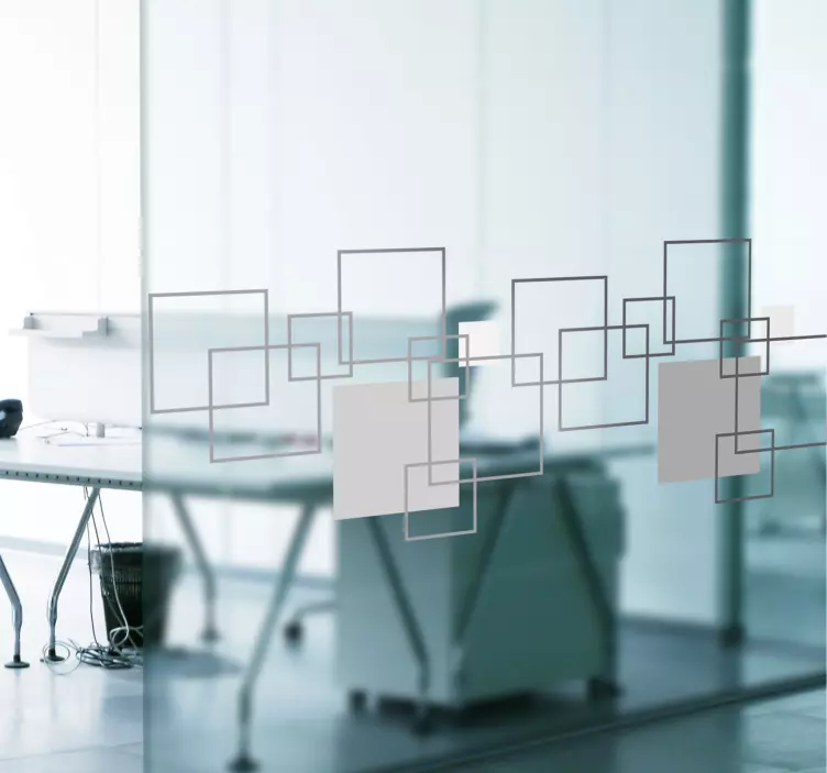 Naklejka na szybę geometryczna - TenStickers