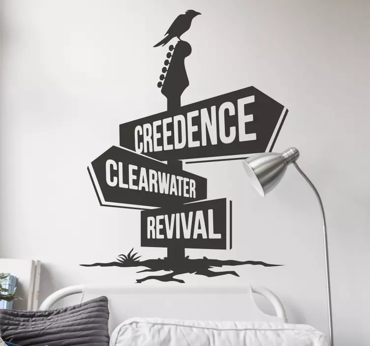 Naklejka gitara Creedence Clearwater Revival - TenStickers