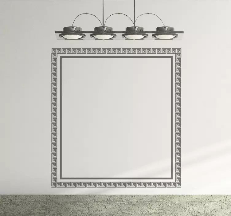 Naklejka grecka ramka - TenStickers