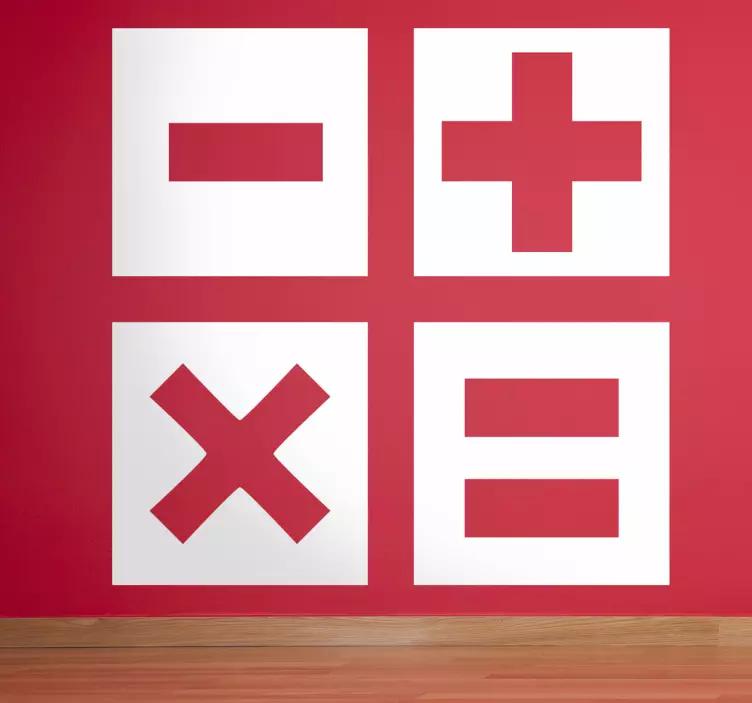 Naklejka ikony kalkulator - TenStickers