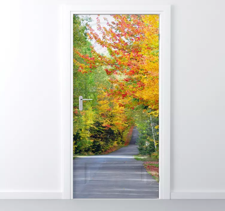 Naklejka na ścianę jesienny pejzaż - TenStickers