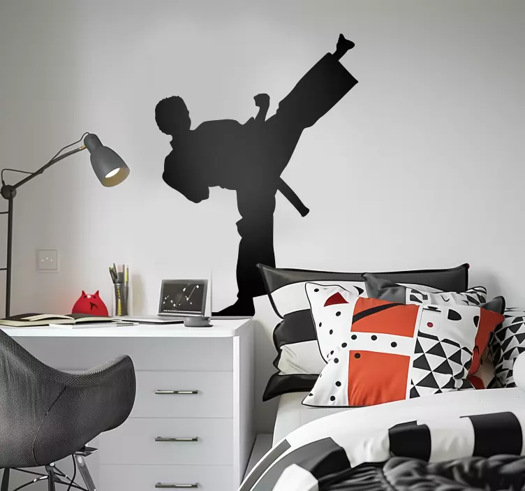 Naklejka karateka - TenStickers