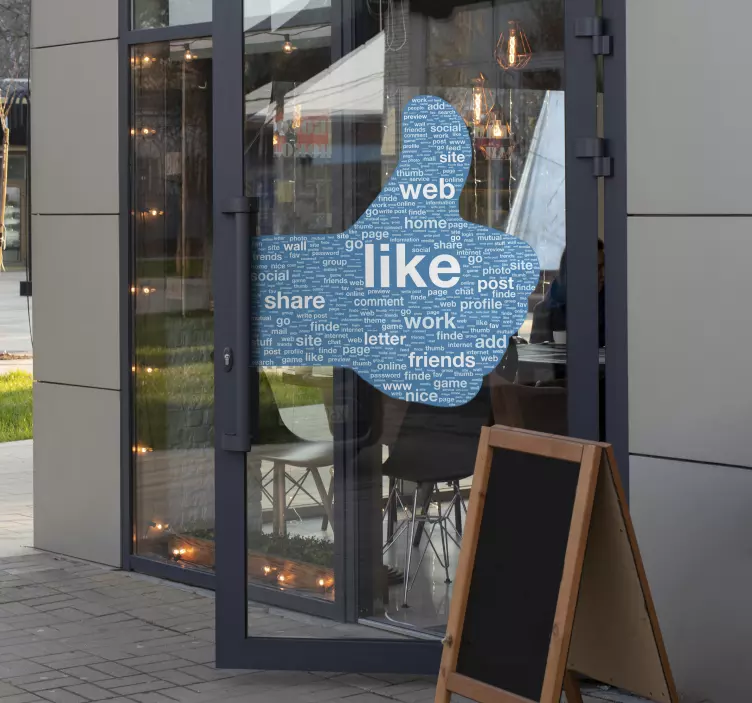 Naklejka kciuk w górę - TenStickers