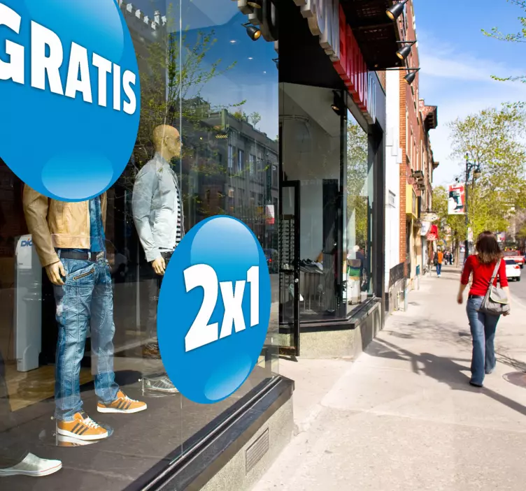 Naklejka koło do sklepu z Twoim napisem - TenStickers