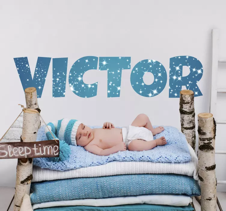 Naklejka kosmos Imię jako gwiaździsta noc - TenStickers