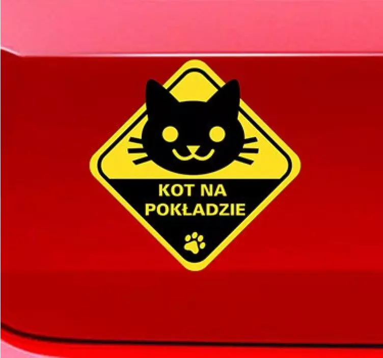 Naklejka kot na pokładzie - TenStickers