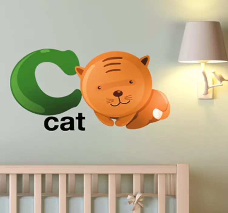 Naklejka litera C - TenStickers