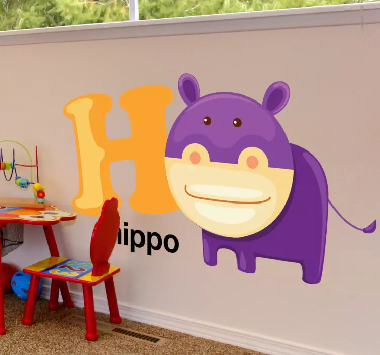 Naklejka litera H - TenStickers