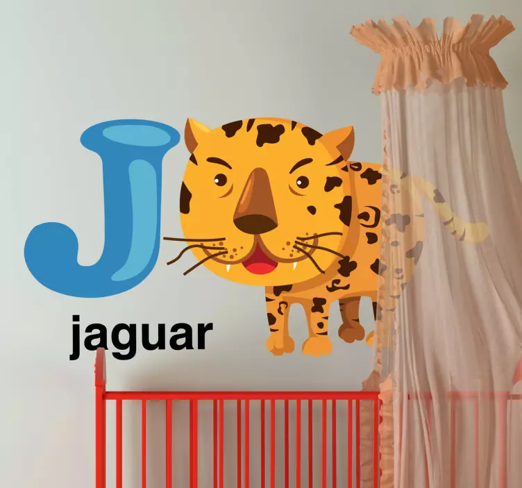 Naklejka litera J - TenStickers