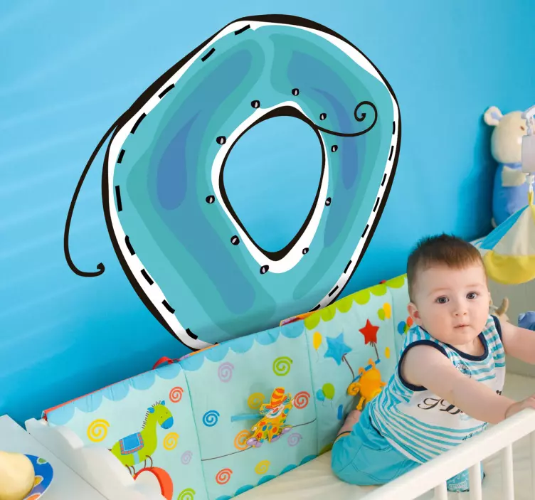 Naklejka literka o - TenStickers