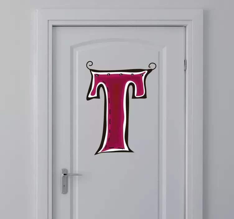 Naklejka literka t - TenStickers