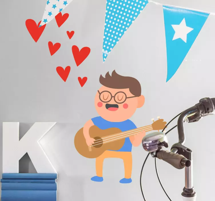 Naklejka love music - TenStickers