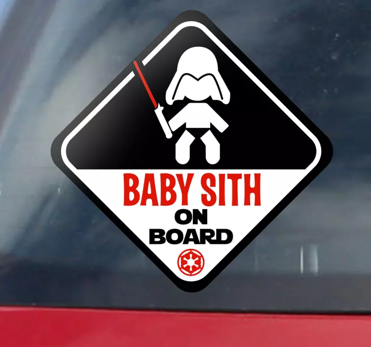 Naklejka Mały Sith na pokładzie - TenStickers