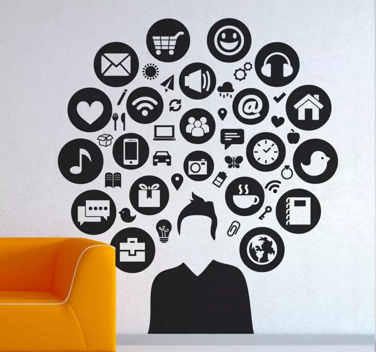 Naklejka medialna postać - TenStickers