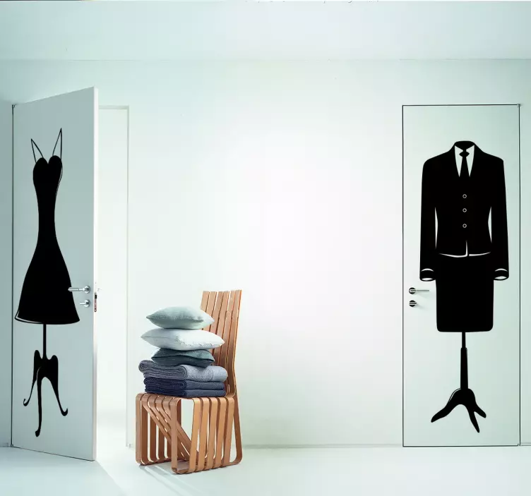 Naklejka męski garnitur - TenStickers