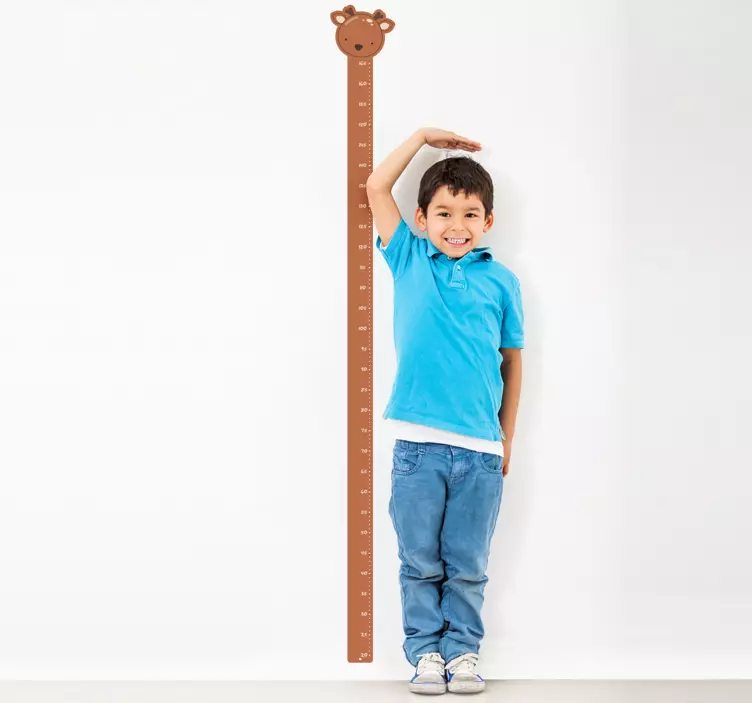 Naklejka miara wzrostu żyrafa - TenStickers