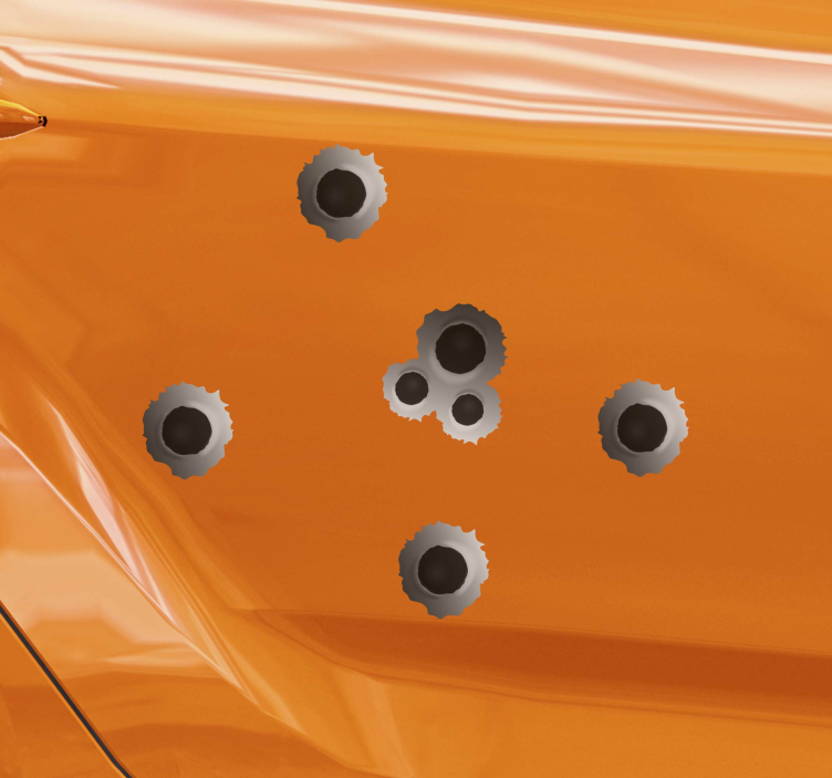 Naklejka na samochód efekt strzelania - TenStickers