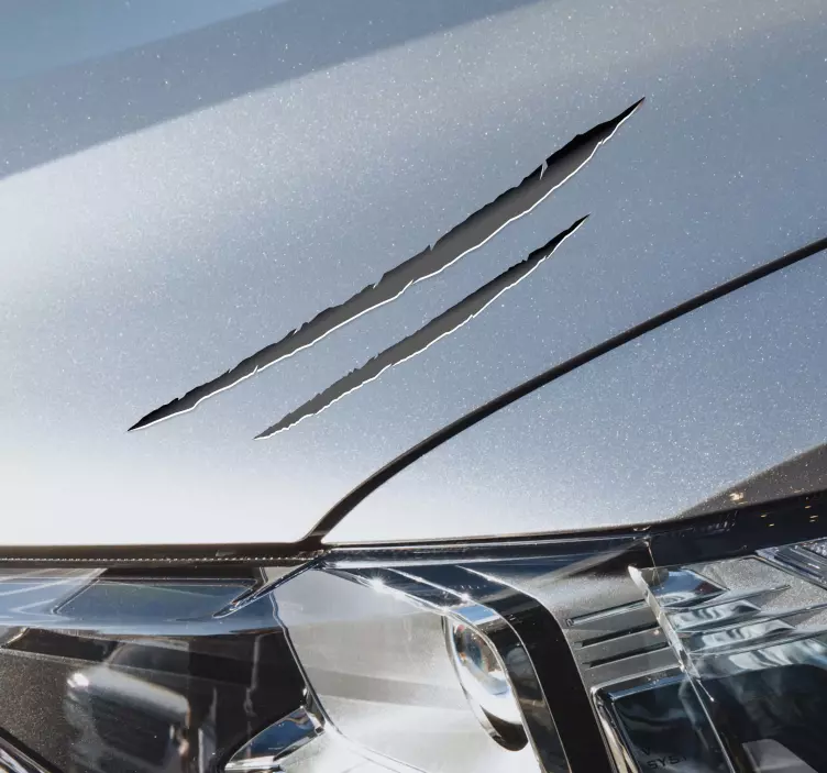 Naklejka na samochód efekt zadrapania - TenStickers