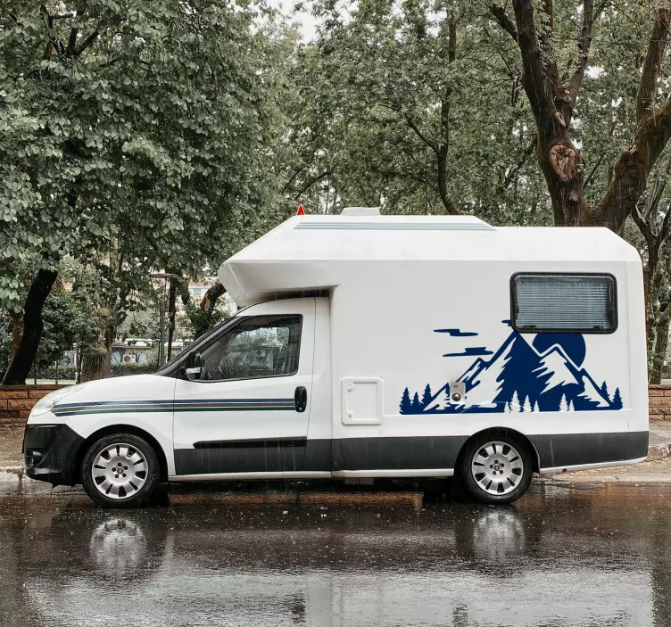 Naklejka na kampera pasmo górskie - TenStickers