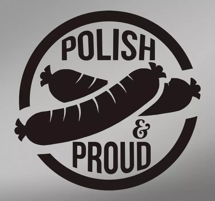 Naklejka na auto Polskie jedzenie Kiełbasa - TenStickers