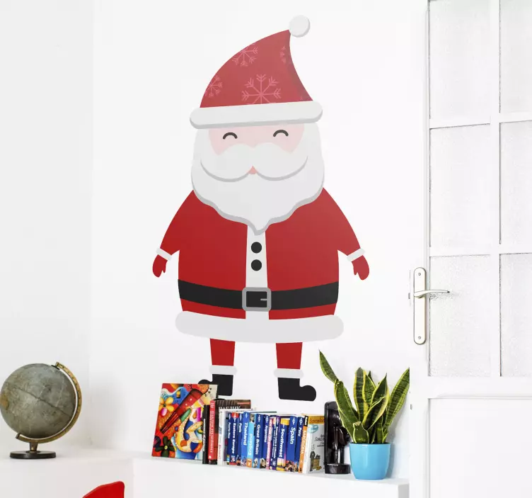 Naklejka na ścianę Boże Narodzenie Święty Mikołaj  - TenStickers