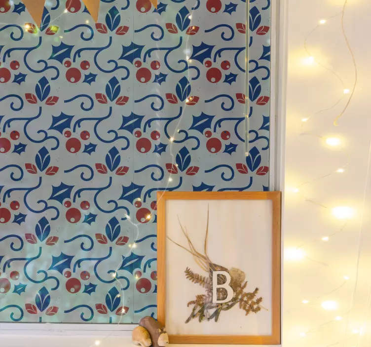 Naklejka na święta Bożego Narodzenia Wzór świąteczny - TenStickers