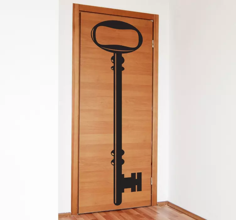 Naklejka na drzwi klucz - TenStickers