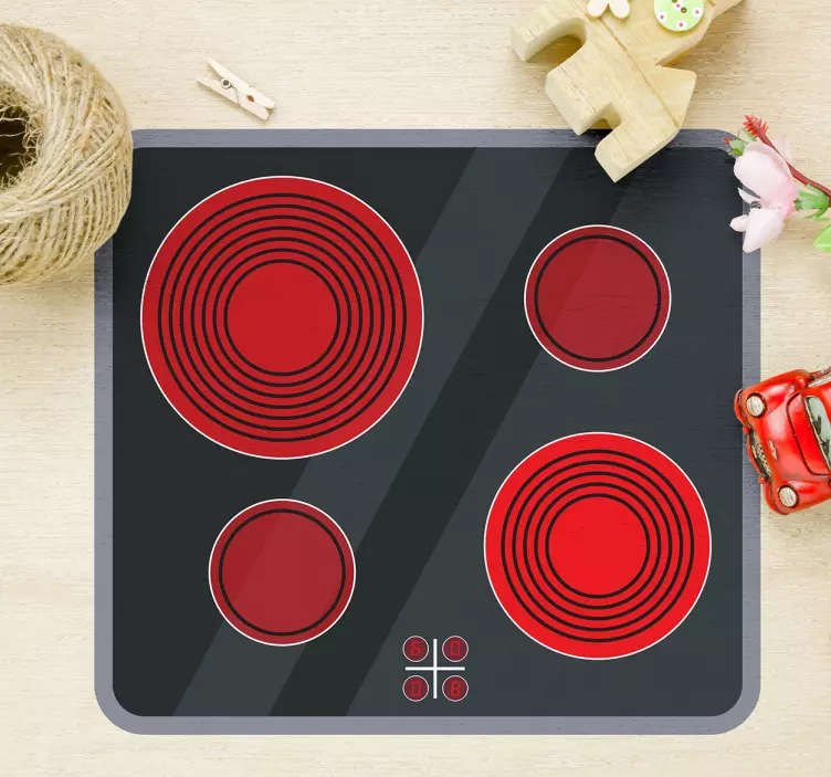 Naklejka na elektryczną płytę grzejną - TenStickers