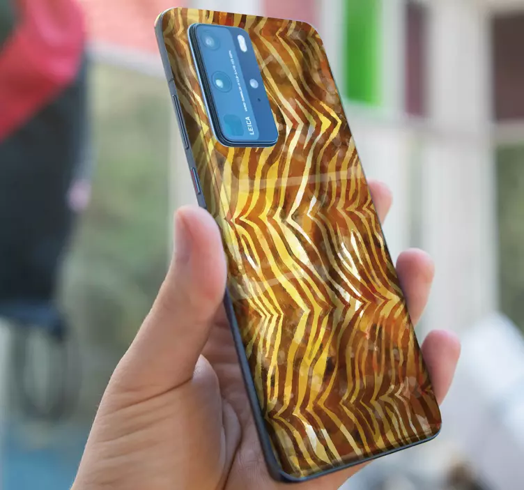 Naklejka na Huaweia płynący wzór fal - TenStickers