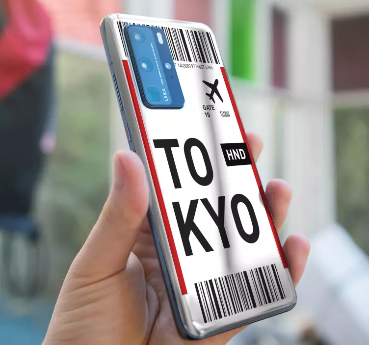 Naklejka na Huaweia układ biletu do tokio - TenStickers