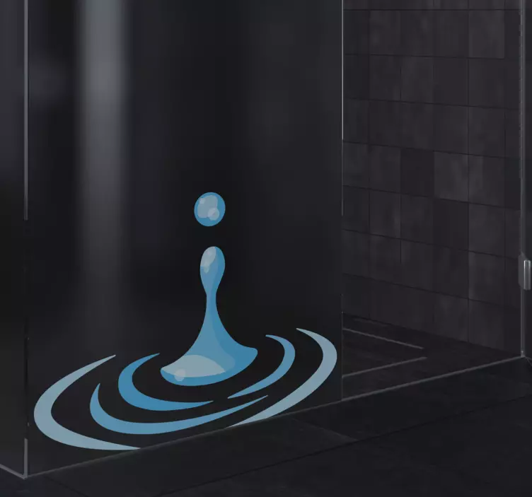 Naklejka na prysznic Plusk bańki - TenStickers