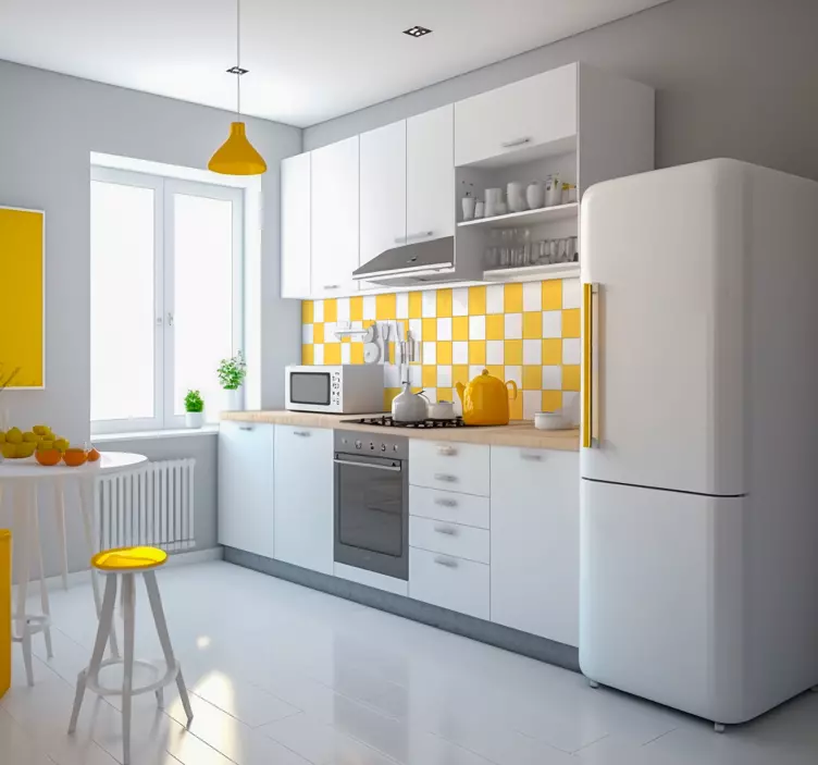 Naklejka na ścianę do kuchni jednokolorowa - TenStickers